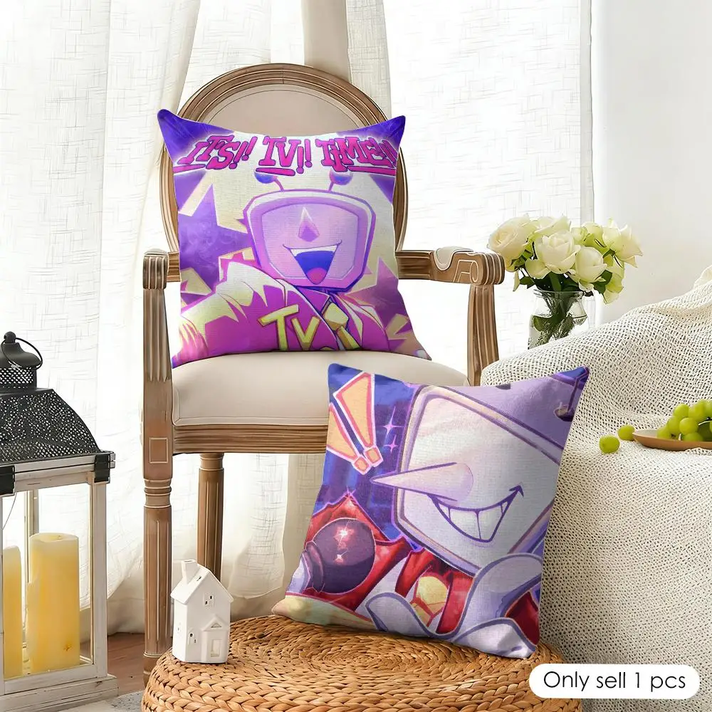 Tenna D-Deltarune Video Game Cushion Cover Linen Square Pillow Case Naturally Durable Hypoallergenic Gentle On Sensitive Skin