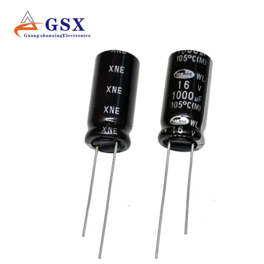 

1000UF 16V imported aluminum electrolytic capacitor 16v1000uf 10 * 20 Sanhe WL high-frequency long life