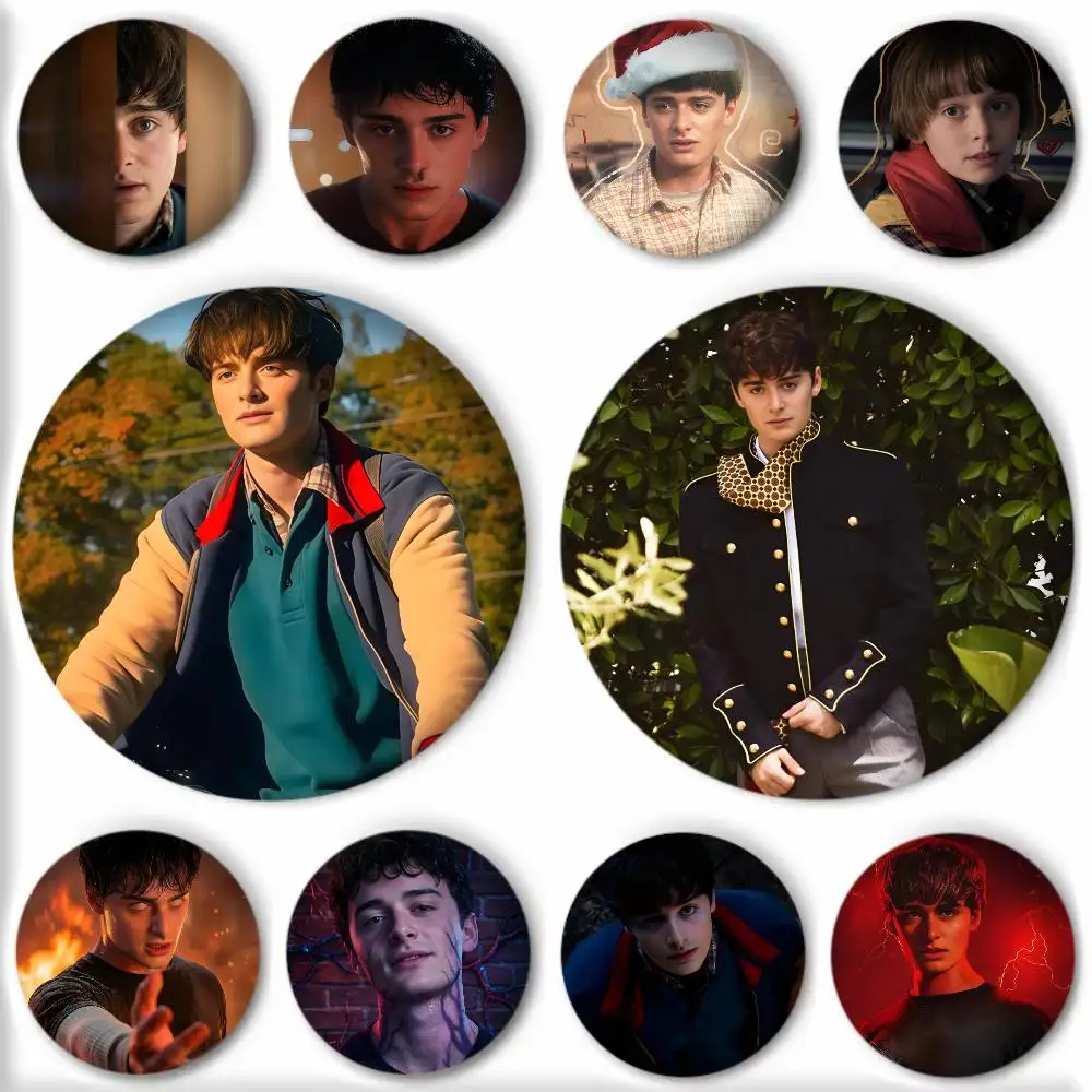 Actor N-Noah S-Schnapp Will Badge Round Art Brooch Clothes Backpack Accessories Lapelnd Laserh
