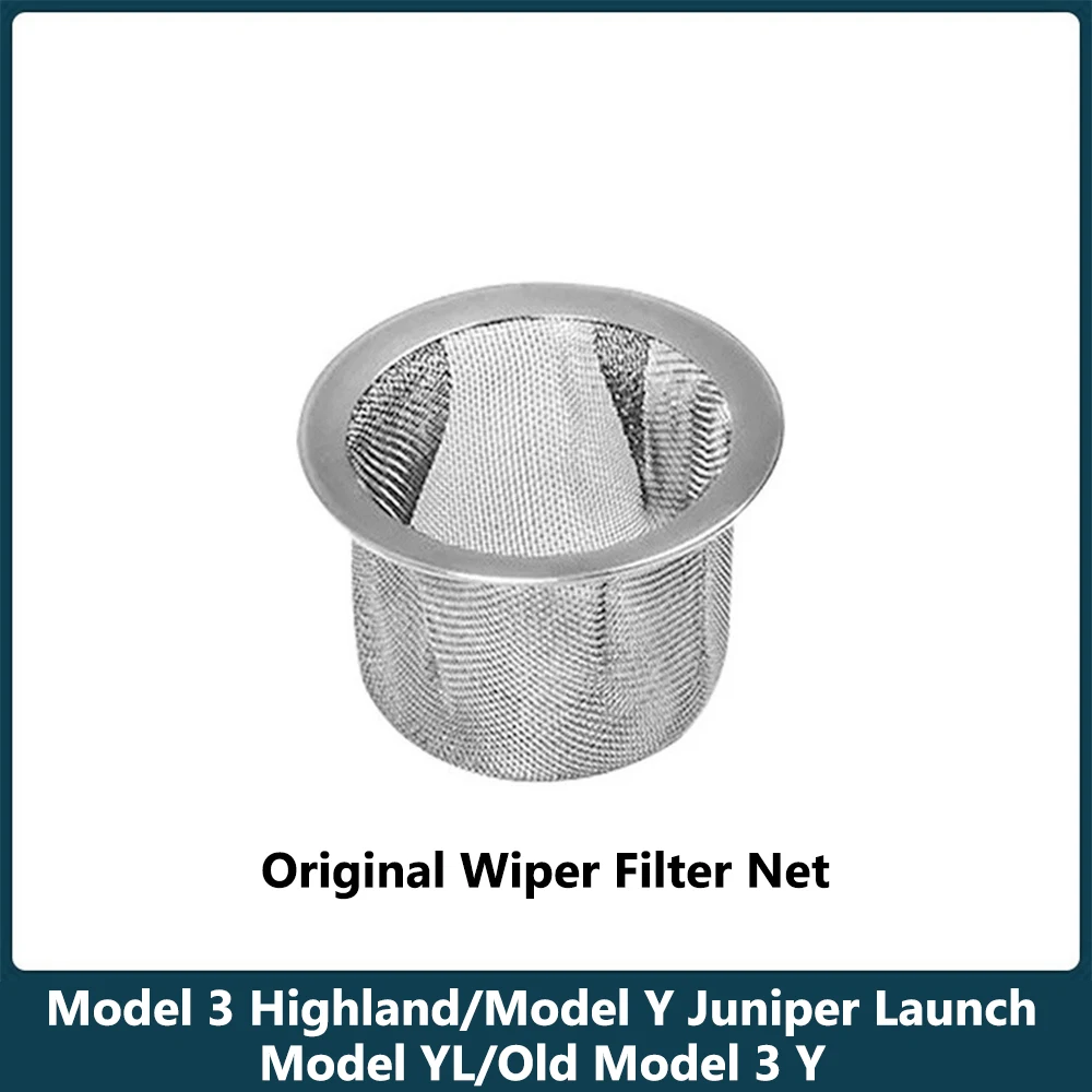 For Tesla Model 3 Highland Model YL Y Juniper Launch Wiper Water Filter Net Front Hood Filter Wiper Tank Filling Port Funnel Net
