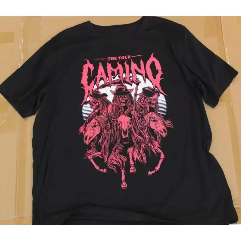 Vtg The Band Camino Heavy Cotton Black Full Size T Shirt Webp