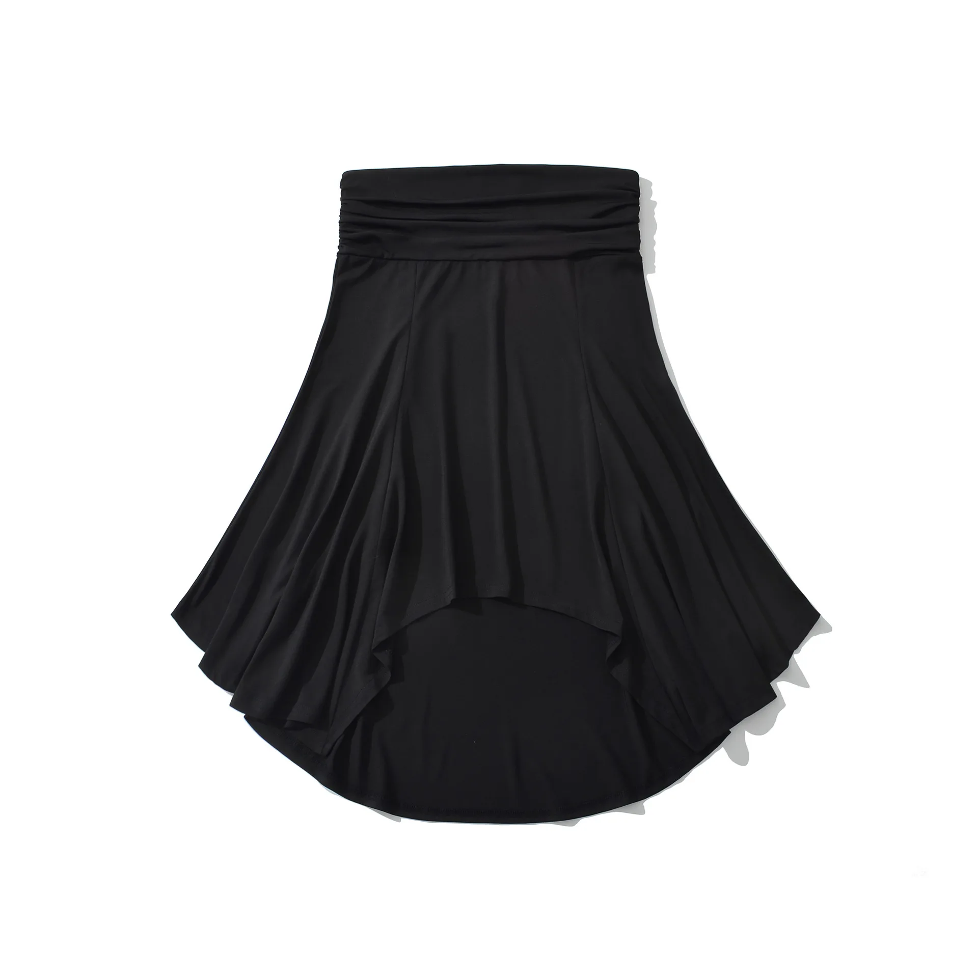 Women's Fashion Low-Waist Pleated Irregular Skirt   4ZHN