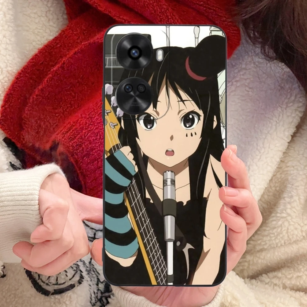 K-ON Mio Akiyama Mobile Cell Phone Case for Huawei Nova 12 11 10 9 8 7 Pro SE 5G Black Soft Phone Cover Shell