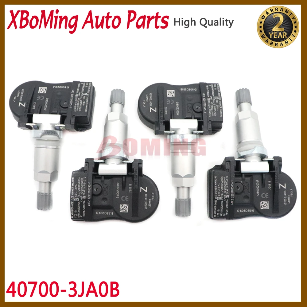 

40700-3JA0B Датчик контроля давления в шинах TPMS, подходит для Infiniti Q50 Q60 Q70 QX50 QX56 QX60 Nissan Murano Pathfinder 433 МГц