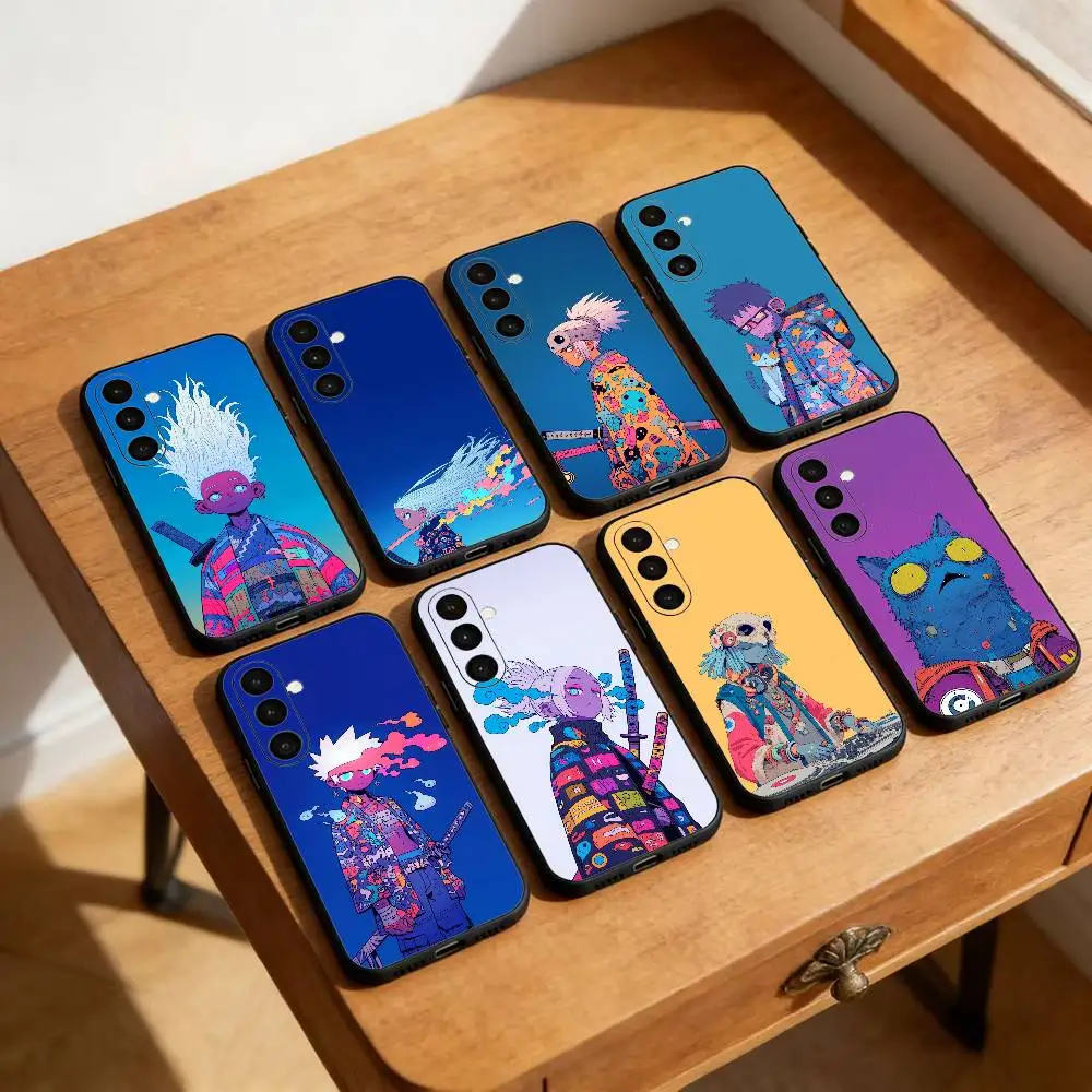 

Cartoon Lofai Girl Art Phone Case For Samsung Galaxy A13,21s,22,31,32,52,53,71,72,73,Soft Black Cover