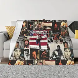 2024 Tour Bruce The E Street Band Springsteen Thunder Road Blankets Coral Fleece Plush Soft Throw Blankets for Bed Outdoor Quilt