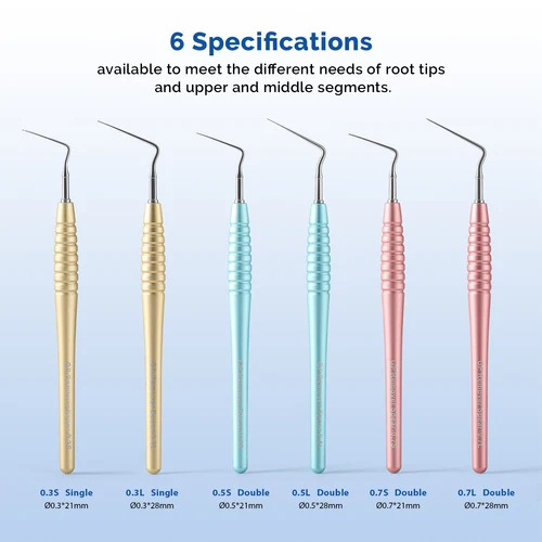 Imagen 2 del producto 1 unid/bolsa herramienta de eliminación de gutapercha removedor GP punta de raíz de lanza Extractor de cuerpo extranjero instrumentos Endo