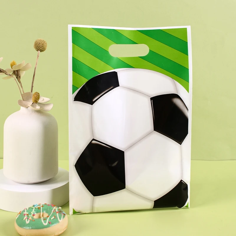 10/20/50 Stück Fußball-Geschenktüten aus Kunststoff, Fußball-Süßigkeitstüten, Fußball-Party-Geschenktüten für Team-Kinder, Sport-Thema, Geburtstagszubehör – Detail 16