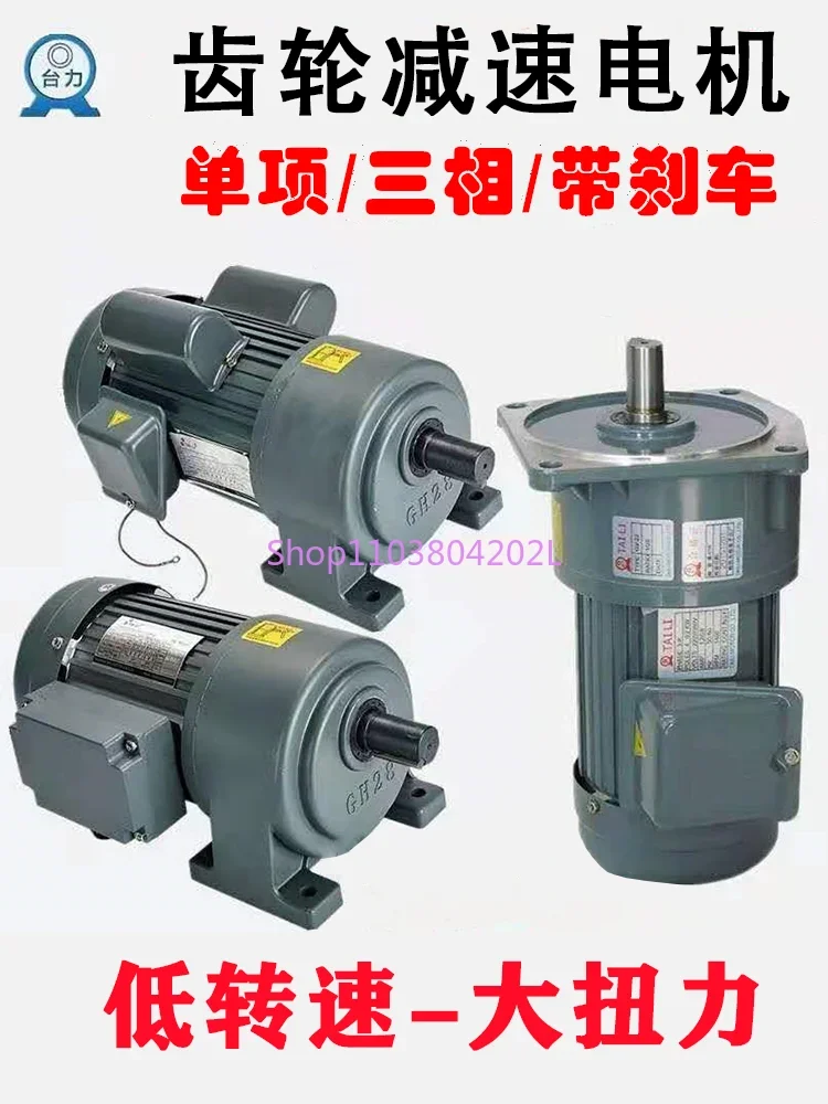 Taili Gear Reducer Motor 220V380V AC Three-phase Integrated/vertical/horizontal Frequency Conversion Speed Regulation with Brake