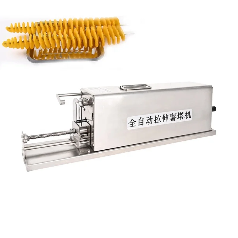 

Оптовая цена Коммерческая электрическая витая картофельная башня из нержавеющей стали Картофелерезка для чипсов Спиральная машина для резки