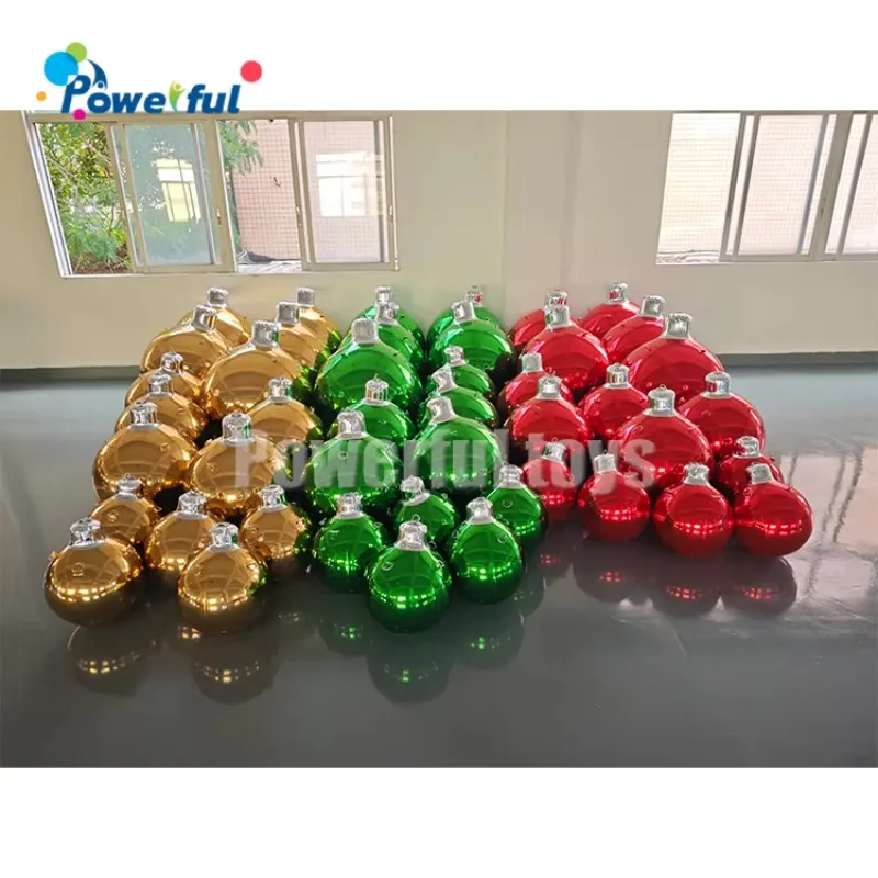 Christmas Decoration Inflatable Mirror Ball - Large Hanging Mirror Sphere for Holiday Party Decor