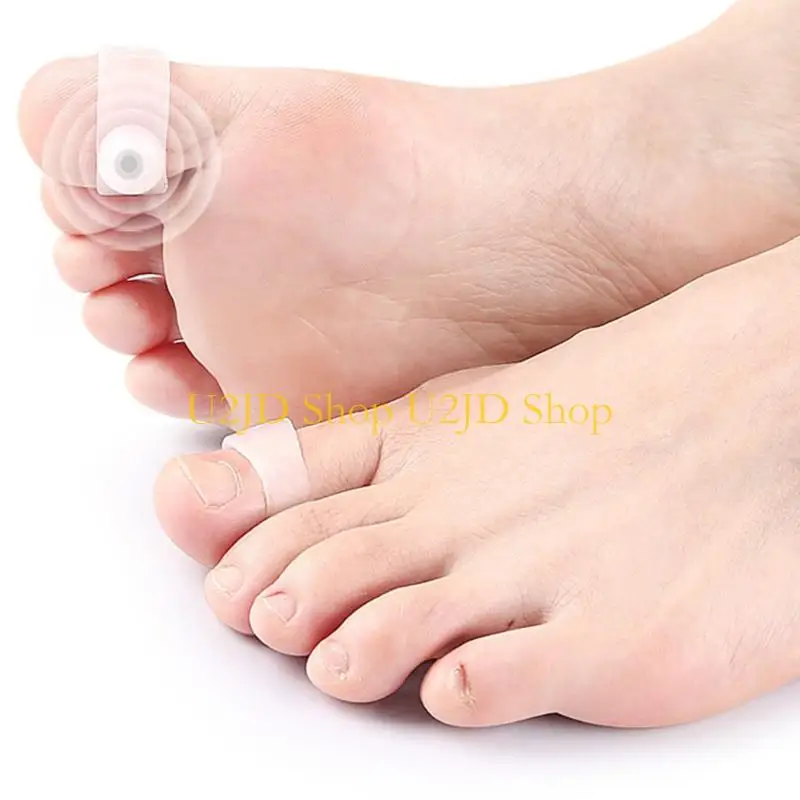 U2JD 2Pairs Reusable Toe Guards Toe Rings With SEBS Cushioning For Shock Absorption And Enhances Comfort