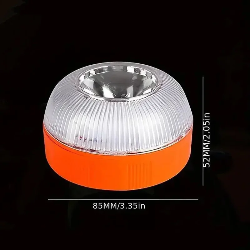 LED Car Emergency Light Waterproof Flashing Light Magnetic Induction Strobe Flashlight Safety Warning Light Road Accident Lamp