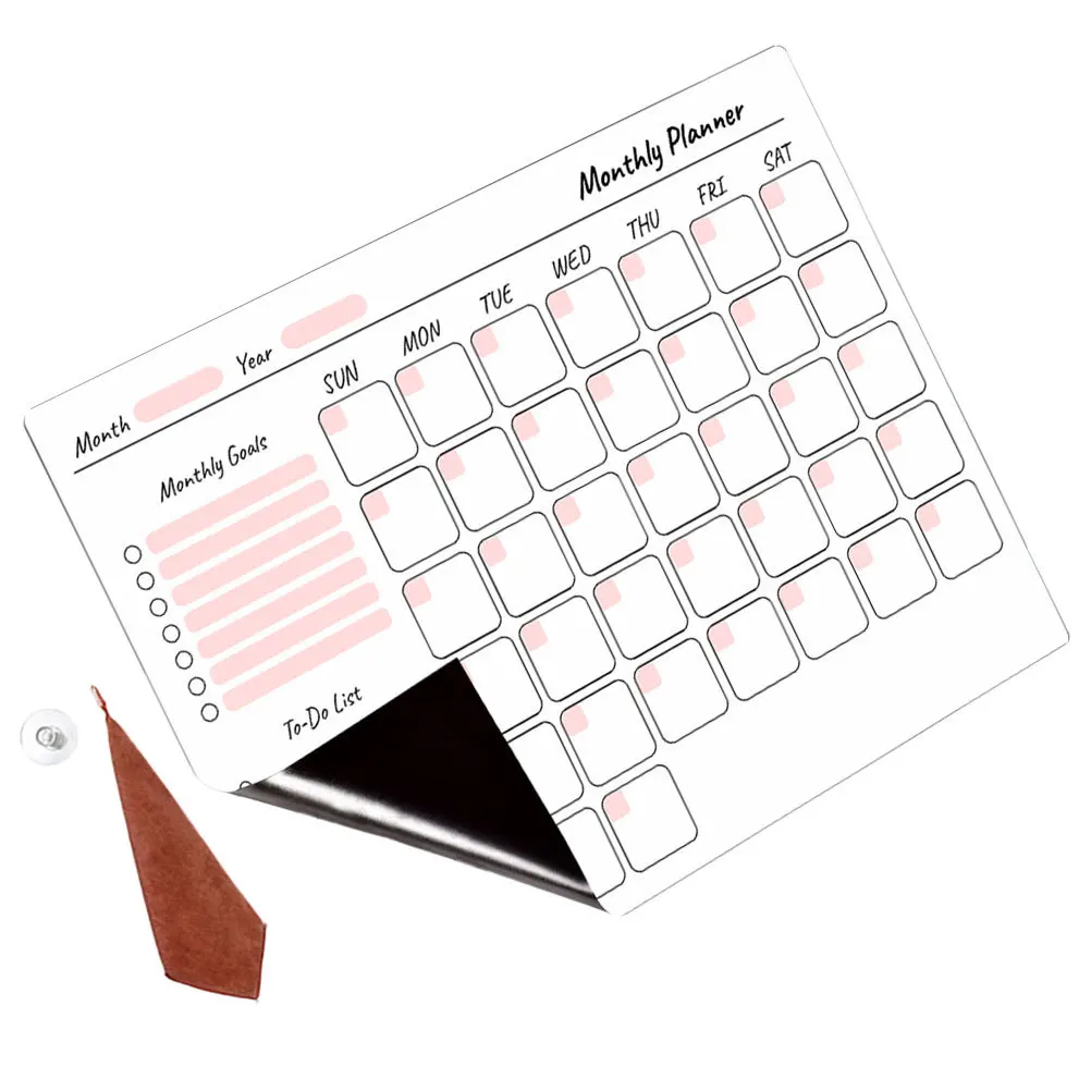 

Magnetic Note Board Dry Erase Fridge Whiteboard Boards Planning for Refrigerator Message