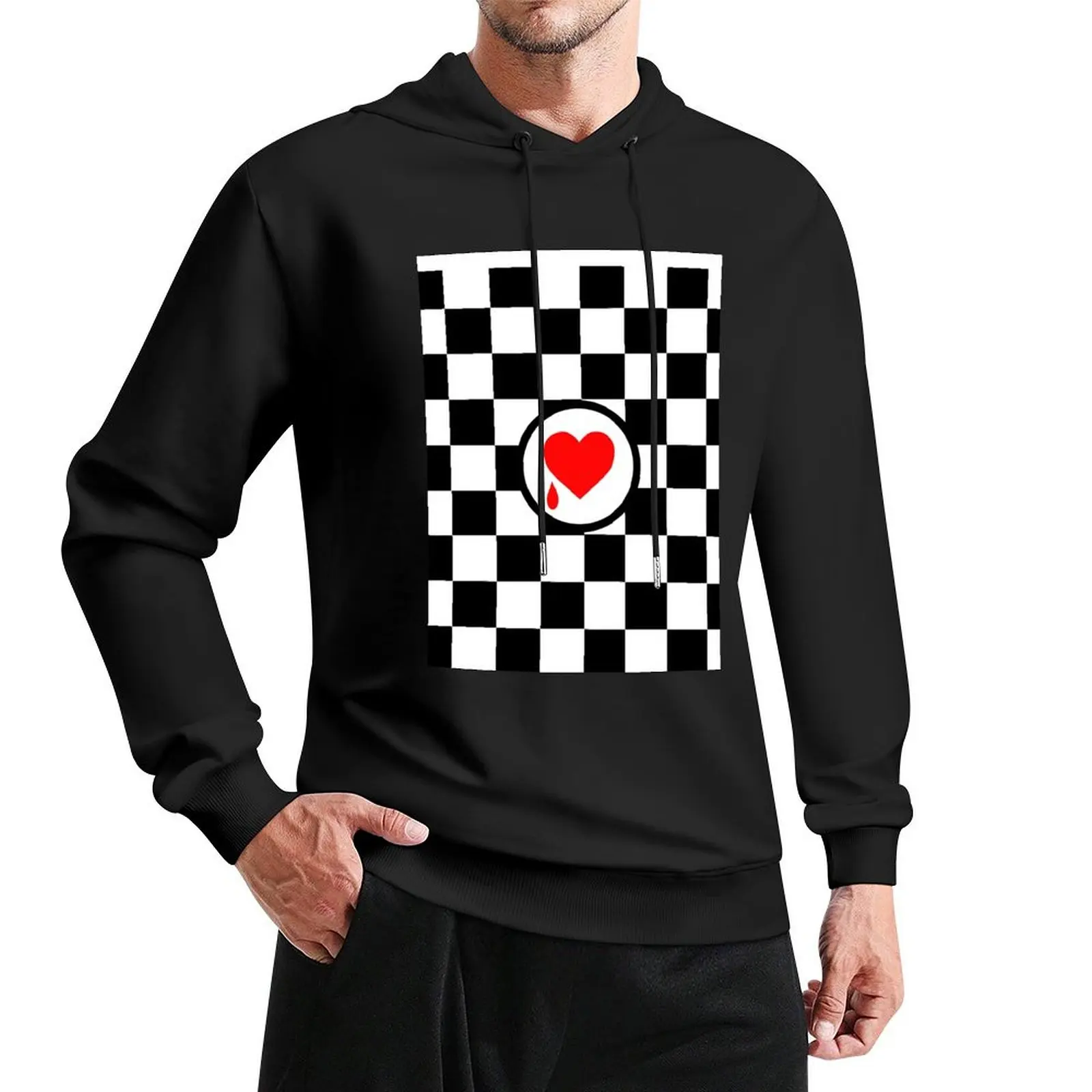 

Lamenters Symbol Checkerboard Pullover Hoodie autumn new products japanese style big size hoodie