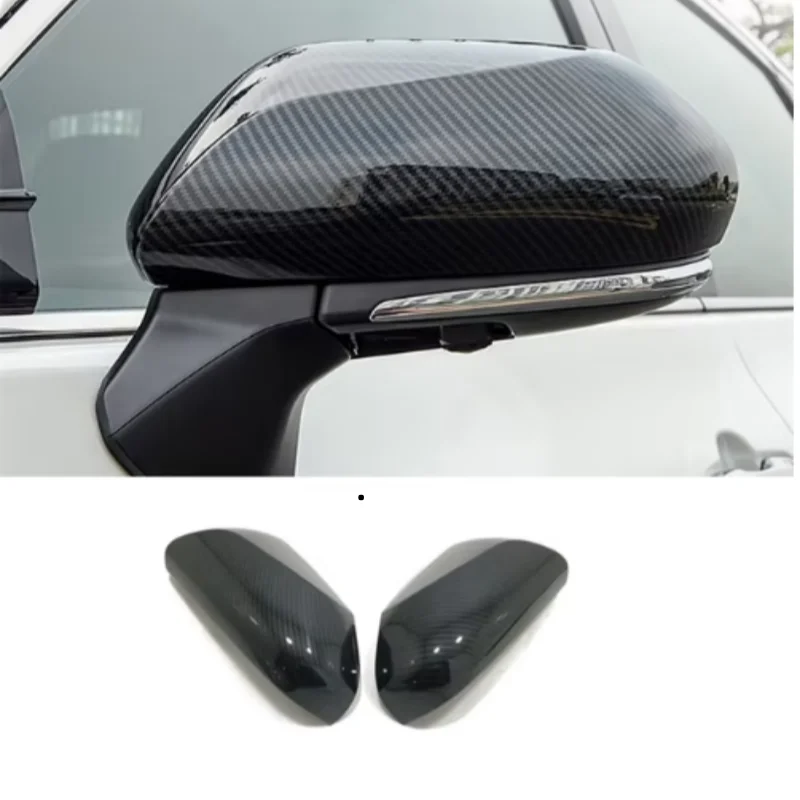 ABS ألياف الكربون مساعد مرآة الرؤية لتويوتا أفالون/كامري CHR استبدال غطاء مرآة 2018-2022 #3