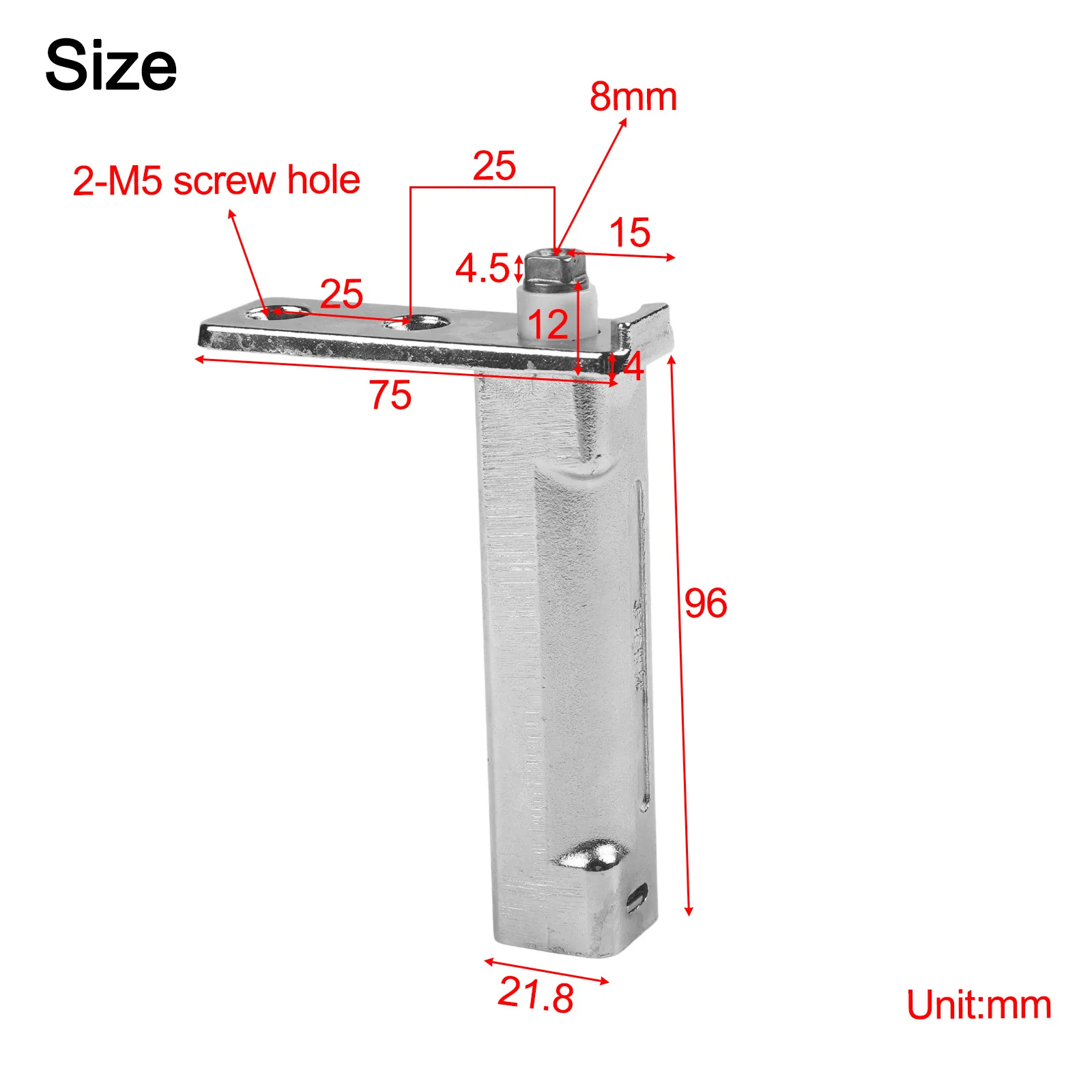 Door Shaft Hinge As Shown In The Picture Cold Storage Hinge Without Upper Screws Anti-deformation Long-term Reliability