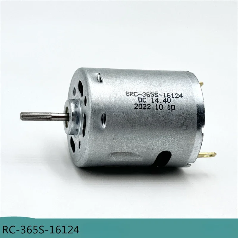 RC-365S-16124 Carbon Brush Motor DC 6V-24V 14.4V 9000RPM Embossed Shaft Strong Magnetic for Side Sweeping Machine/ Hair Dryer