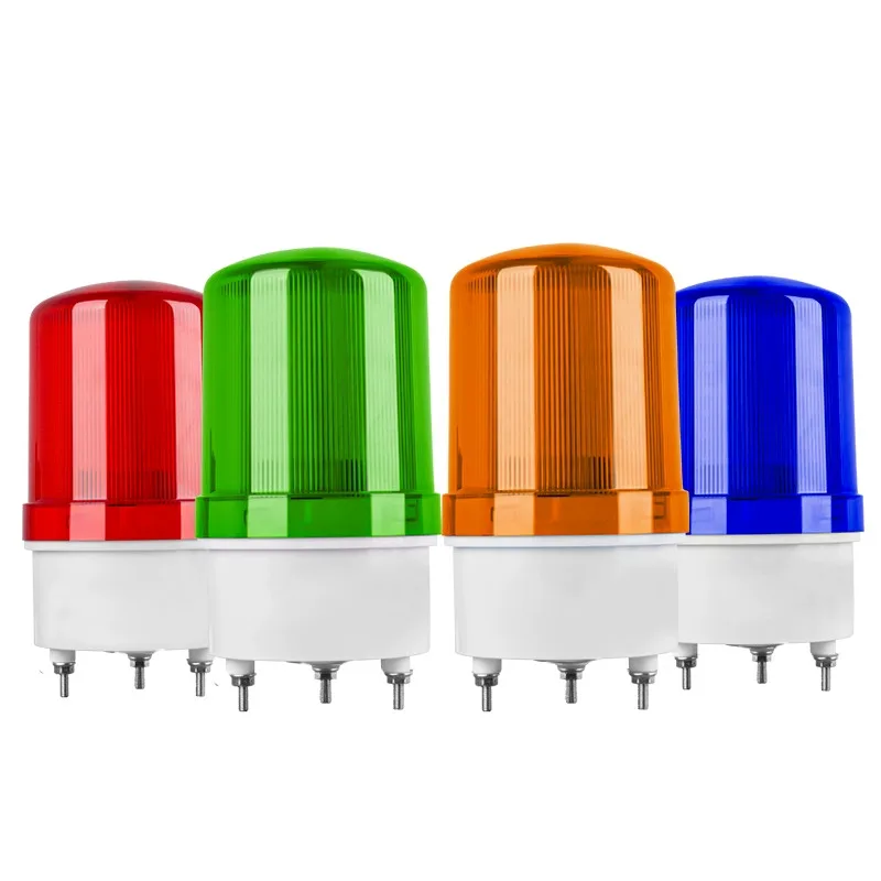 LTE-1101J Rotating Warning Light with Buzzer 12V/24V/220V Waterproof Flashing Signal Light Industrial Signal Light Safety Alarm