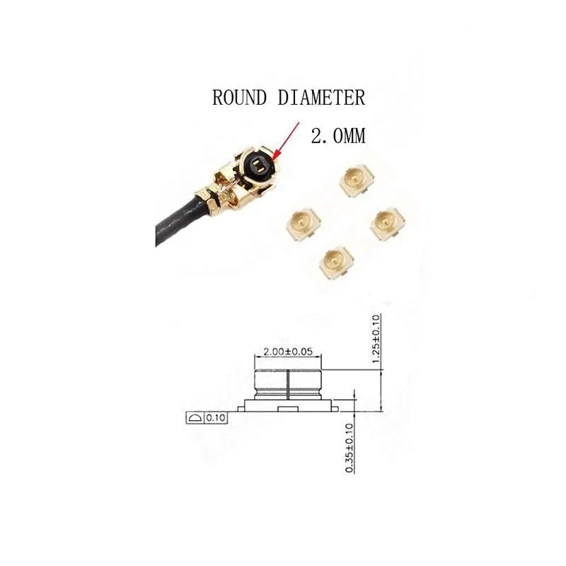 10/15/20cm SMA Female Connector (Outer Screw And Inner Pin) + 1.13 Cable Terminal For Wifi Wireless Connection E2