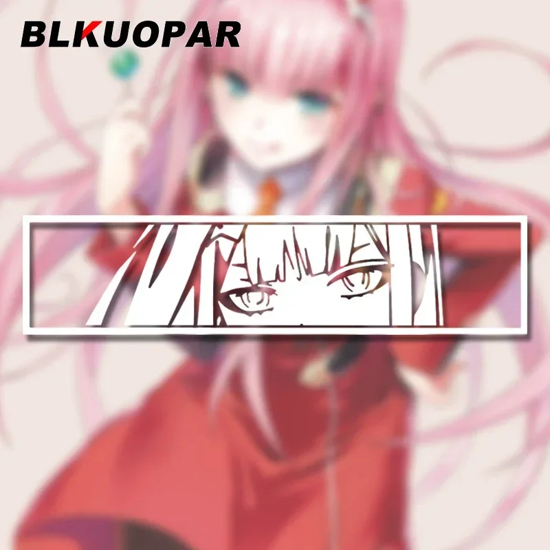 BLKUOPAR Zero Two Eyes adesivi per auto RV JDM Anime decalcomania creativa tronco impermeabile frigorifero decorazione tavola da surf etichetta per