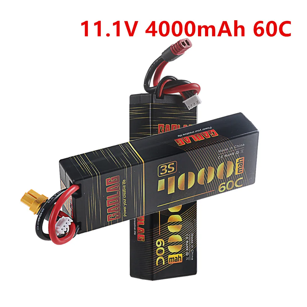 

3S 11.1V LiPo Battery 60C 4000mah With T Deans XT60 Plug for RC Car Boat Truck Helicopter Airplane Racing Models