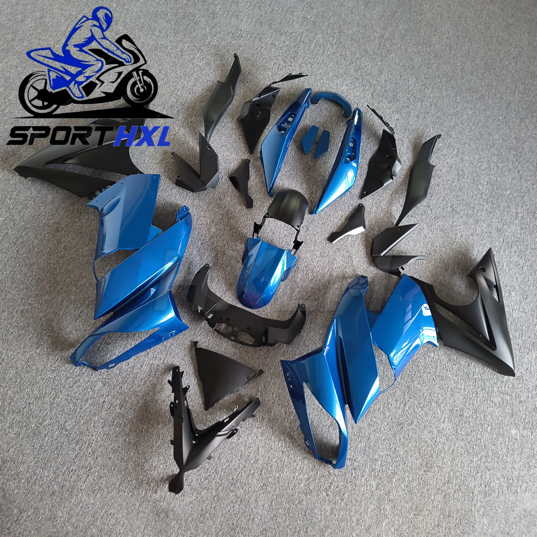 Motorcycle ABS Fairing Matte black Glossy black motorcycle shell fairing for ER4F 2009 2010 2011 year 09 10 11