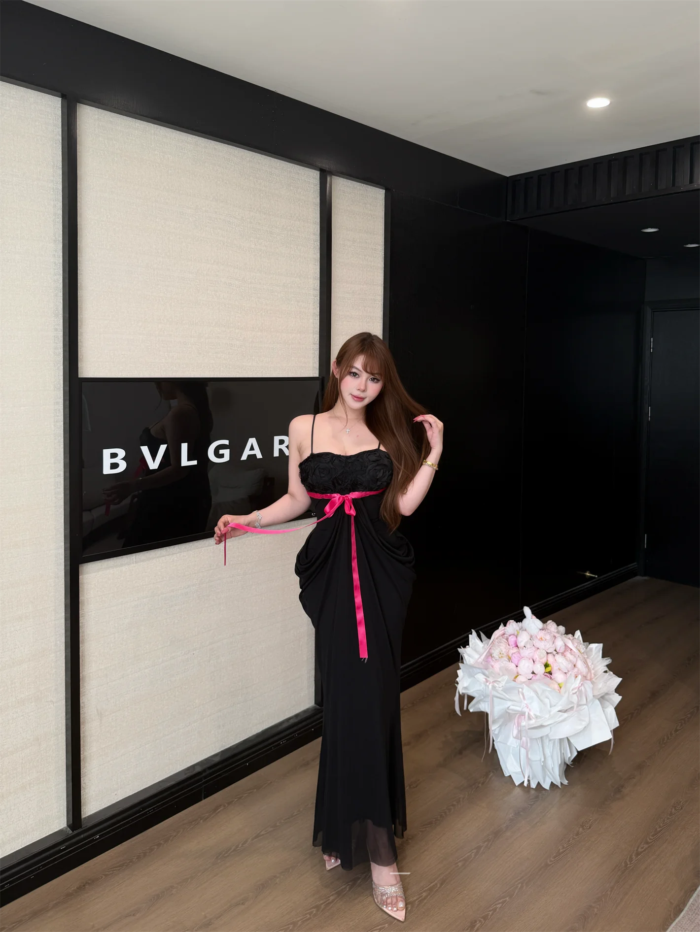 

Эластичное тюлевое платье-мечта большого размера в стиле принцессы с узлом, из полиэфирного волокна, без рукавов, на молнии, длинная юбка