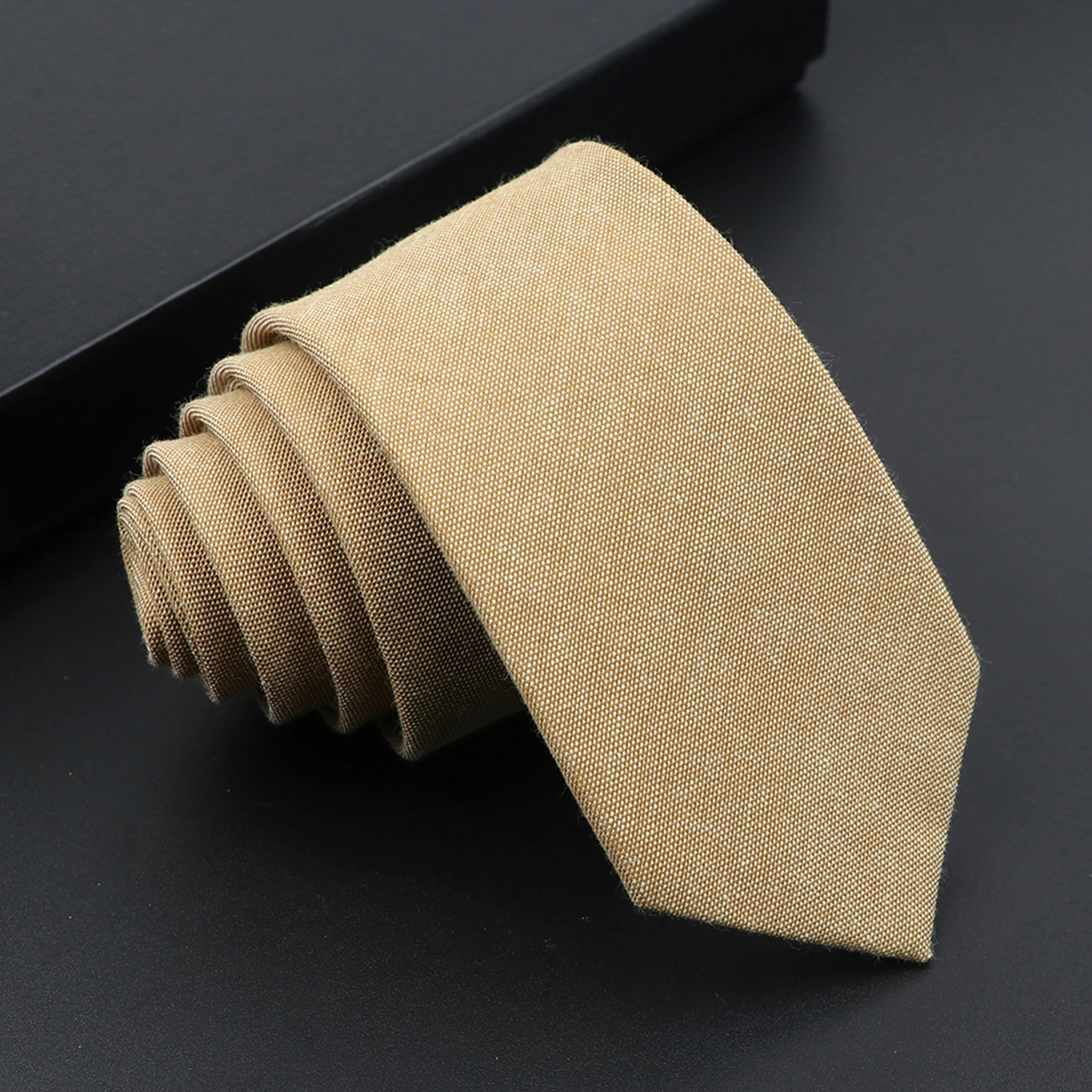 Лидер продаж, однотонные полосатые мужские галстуки, 100% хлопок, узкий воротник ручной работы, тонкий кашемировый галстук, костюм, смокинг, рубашка, аксессуары