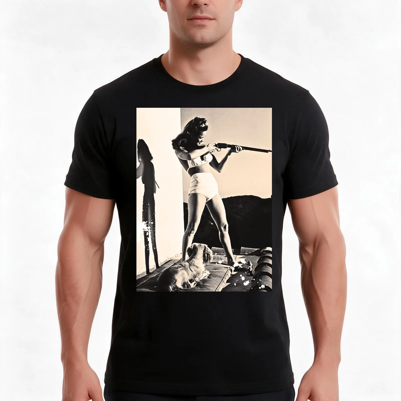 A Babe with an Aim T-Shirt, Summer Casual Cotton Tee, Oversized Streetwear Tops, Vintage Graphic Print, Loose Fit Short Sleeve