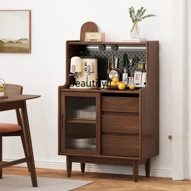 خزانة جانبية لتناول الطعام من الخشب الصلب 178CC، غرفة معيشة منزلية، شقة صغيرة، خزانة حائط متكاملة، خزانة تخزين من خشب الكرز