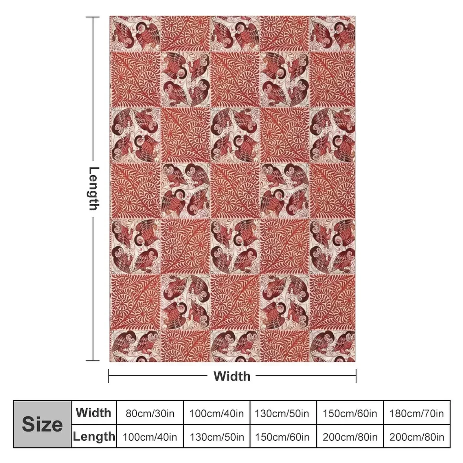 William De Morgan Owls Throw Blanket Plaid Flannels halloween Weighted Loose Cute Blankets