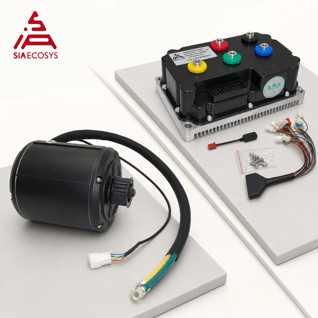 QSMOTOR 90H 4000W 7500W Liquid-Cooled Mid Drive Motor Kit QS138 with ND72530 Controller for Electric Motorcycle Conversion