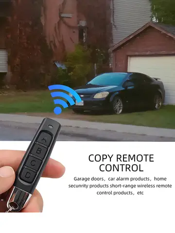 433MHz Cloning Remote Control RF Clone Copy Remote Control Garage Gate Door Opener Remote Key Duplicator for Home Safety