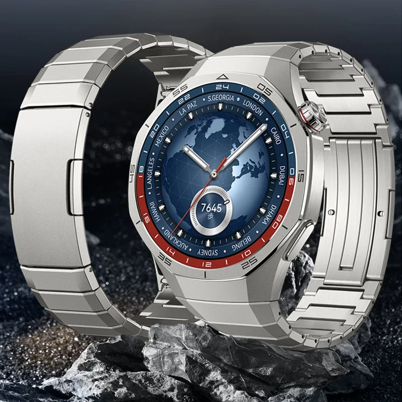Original No Gaps Luxury Titanium Strap For Huawei Watch GT5 Pro Metal Band For Huawei Watch GT5 Pro Business Quick release Band