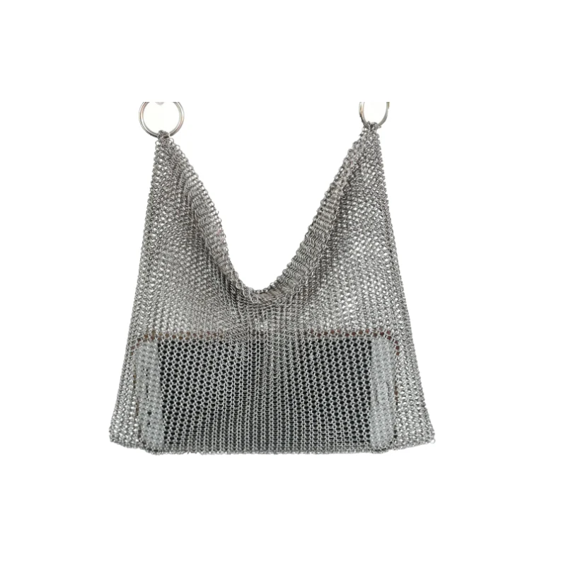 Medieval European Style Metal Chainmail Stab Proof Clothing High Quality Stainless Steel T-shirt Chain Mail Top Dress armor
