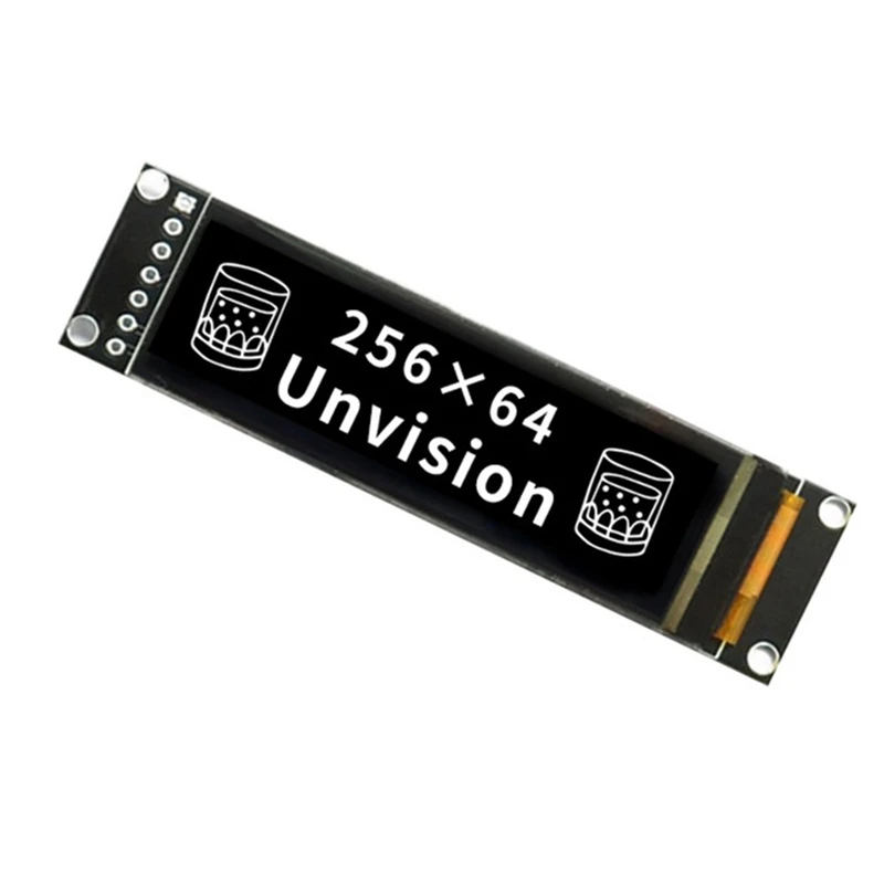 2.08 Inch OLED Display Module 256x64 Dot Matrix SH1122 Driver 7-Pin SPI Interface 16 Grayscale-WDL