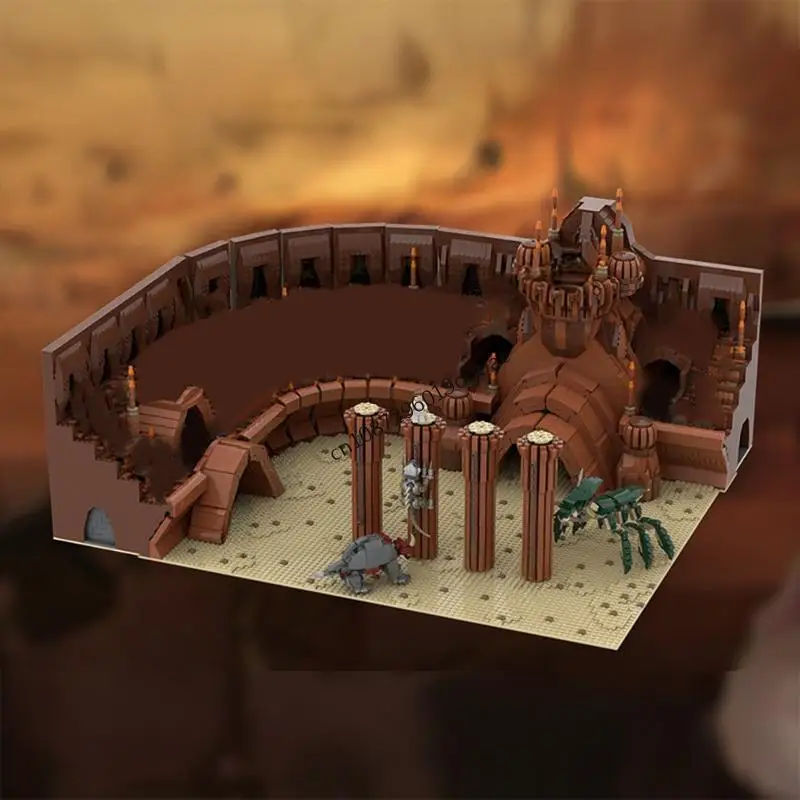 

New 10526Pcs Famous Star Battle Movie Moc Ucs Petranaki Geonosian Arena Model Building Blocks Diy Creative Ideas Kids Toys Gifts