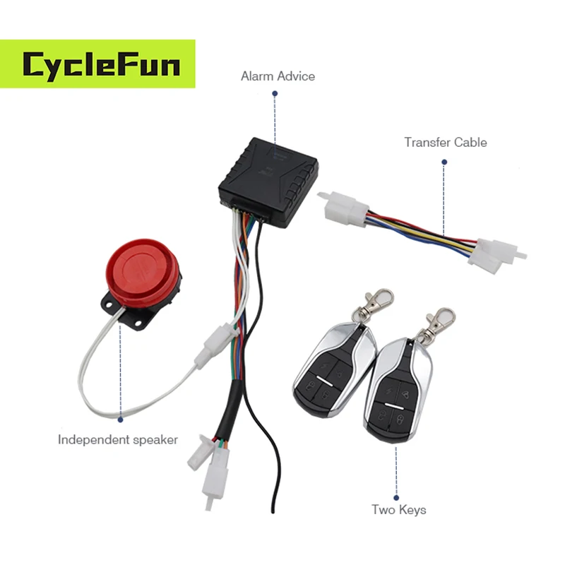 48V 60V 72V Safe Anti Theft Alarm Device For Moped Electric Motorcycle Controller