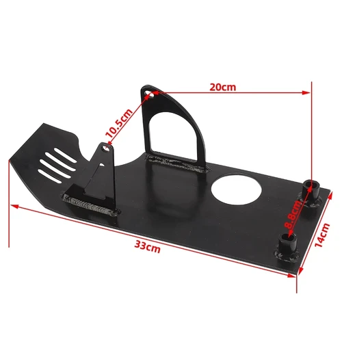 Imagen 2 del producto Placa de deslizamiento de motor de motocicleta, funda protectora de aluminio para Honda XR50 CRF50 Pit Dirt Bike 50cc 70cc 90cc 110cc 125cc 140cc Lifan