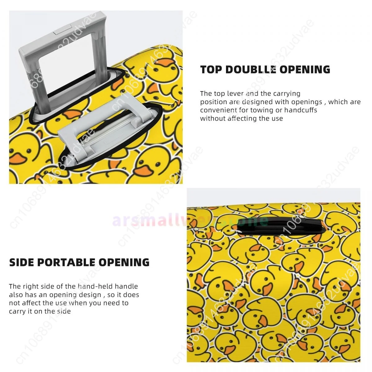 Funny Duck Luggage Cover Suitcase Protector Thicken Elasticity Dust Covered Anti-scratch Protective Case 18-32 Inch