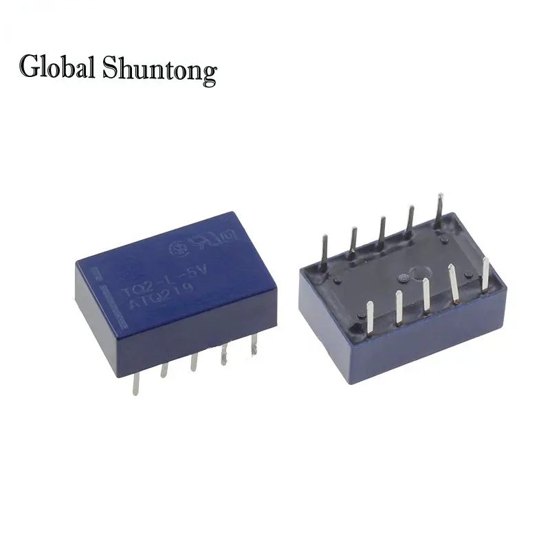 

10PCS TQ2-L2-5V TQ2-L2-12V Original Double-coil Magnetic Holding Relay 10 Pin 1A ATQ223