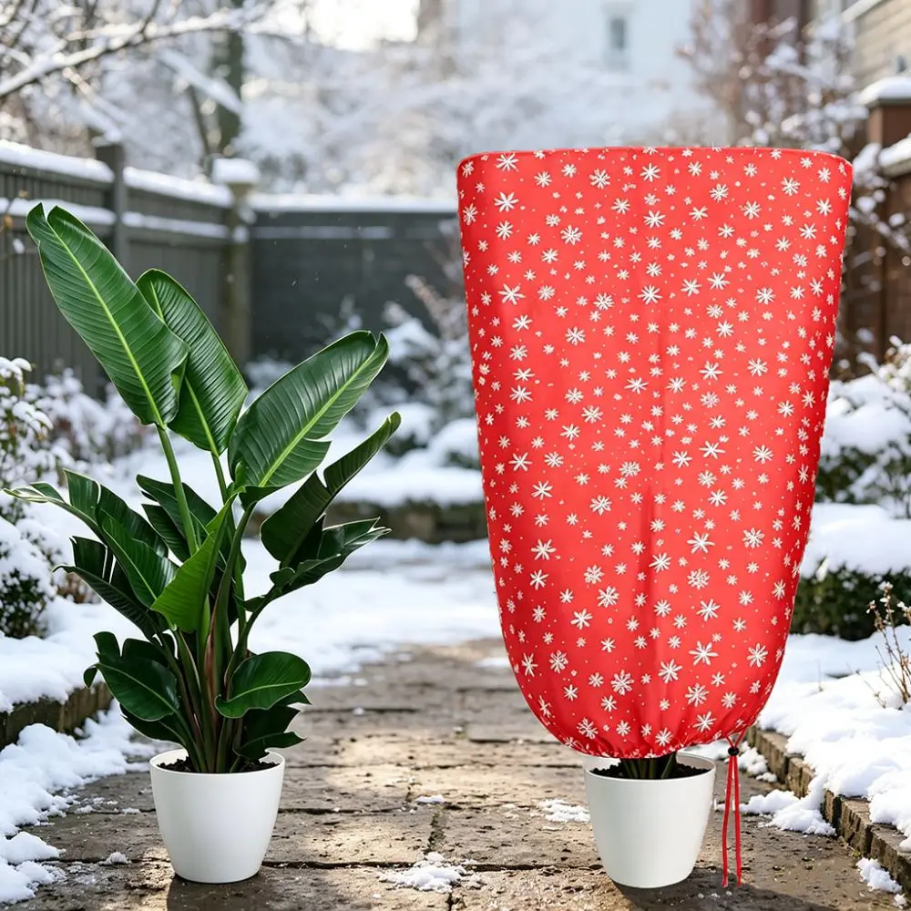 Breathable Winter Plant Cover Garden Frost Protection Blanket Fabric Shield Outdoor Potted Tree Shrub Winterizing Wrap