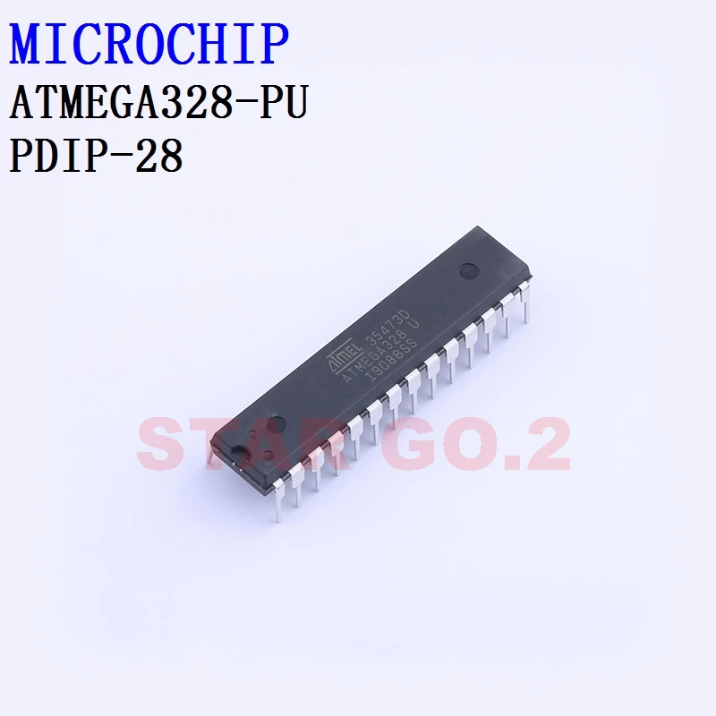 5PCSx ATMEGA328-PU PDIP-28 MICROCHIP Microcontroller