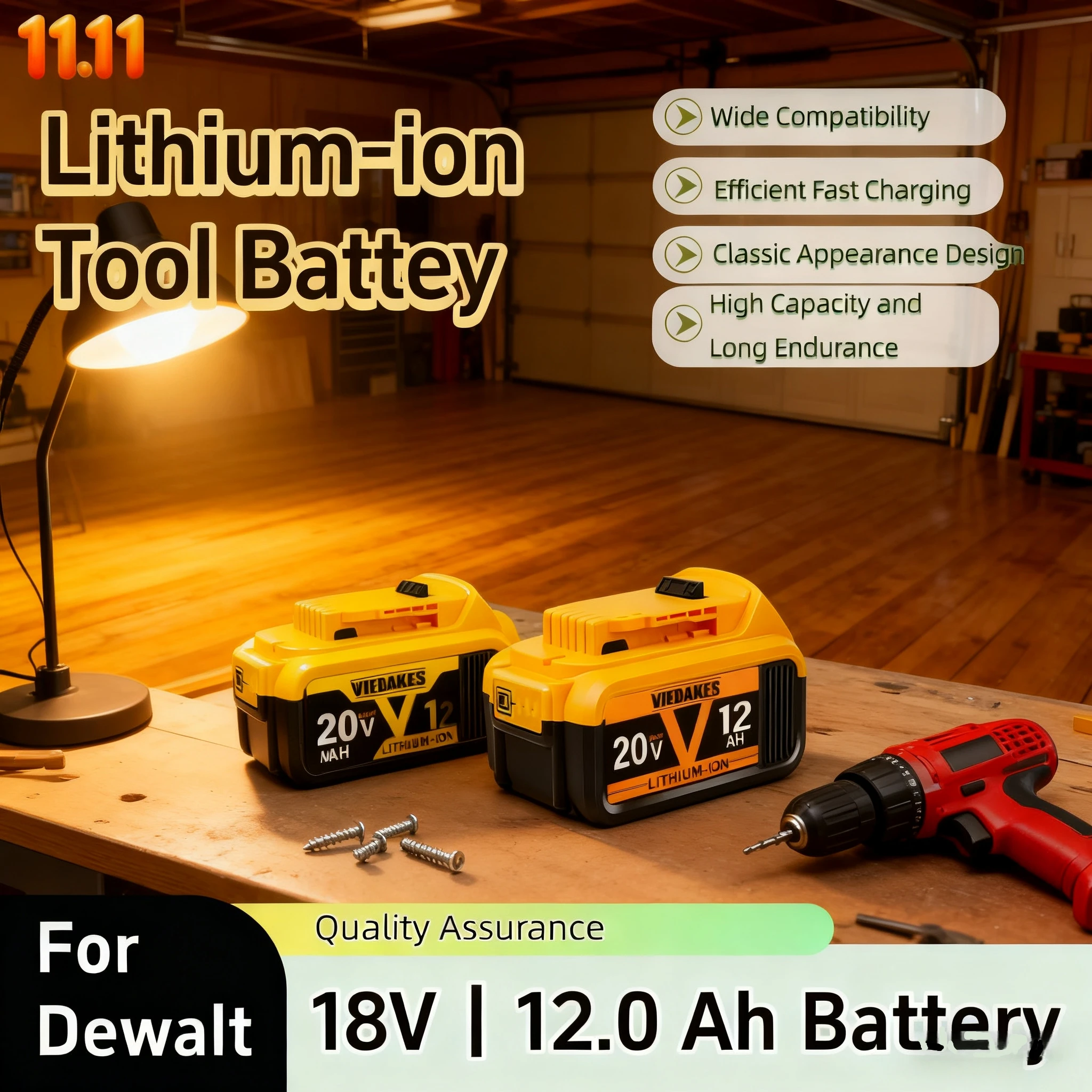 

Original for Dewalt Battery 20V/60V 6Ah 9Ah MAX FlexVolt for DCB606 DCB205 DCB206 DCB209 DCB182 Power Tool with Charger