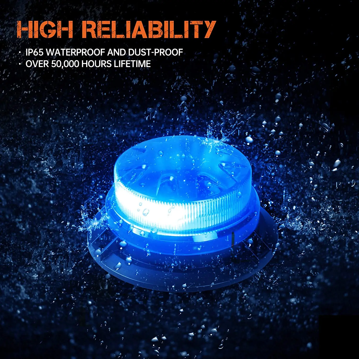 9-28V Mini Led Yellow Blue Rotating Ambulance Emergency Strobe Warning Police Beacon Light With Magnet Red Green Amber 8 Modes