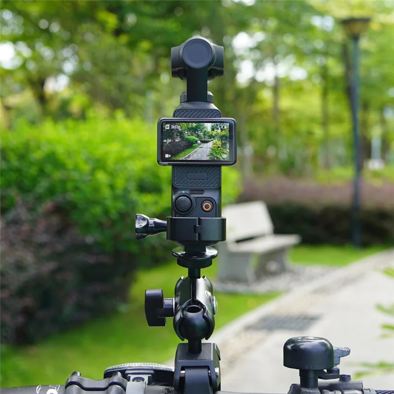 VO-拡張ブラケットフレームアダプター & ネジバックパッククリップ自転車ホルダー DJI OSMO ポケット 3 カメラアクセサリー