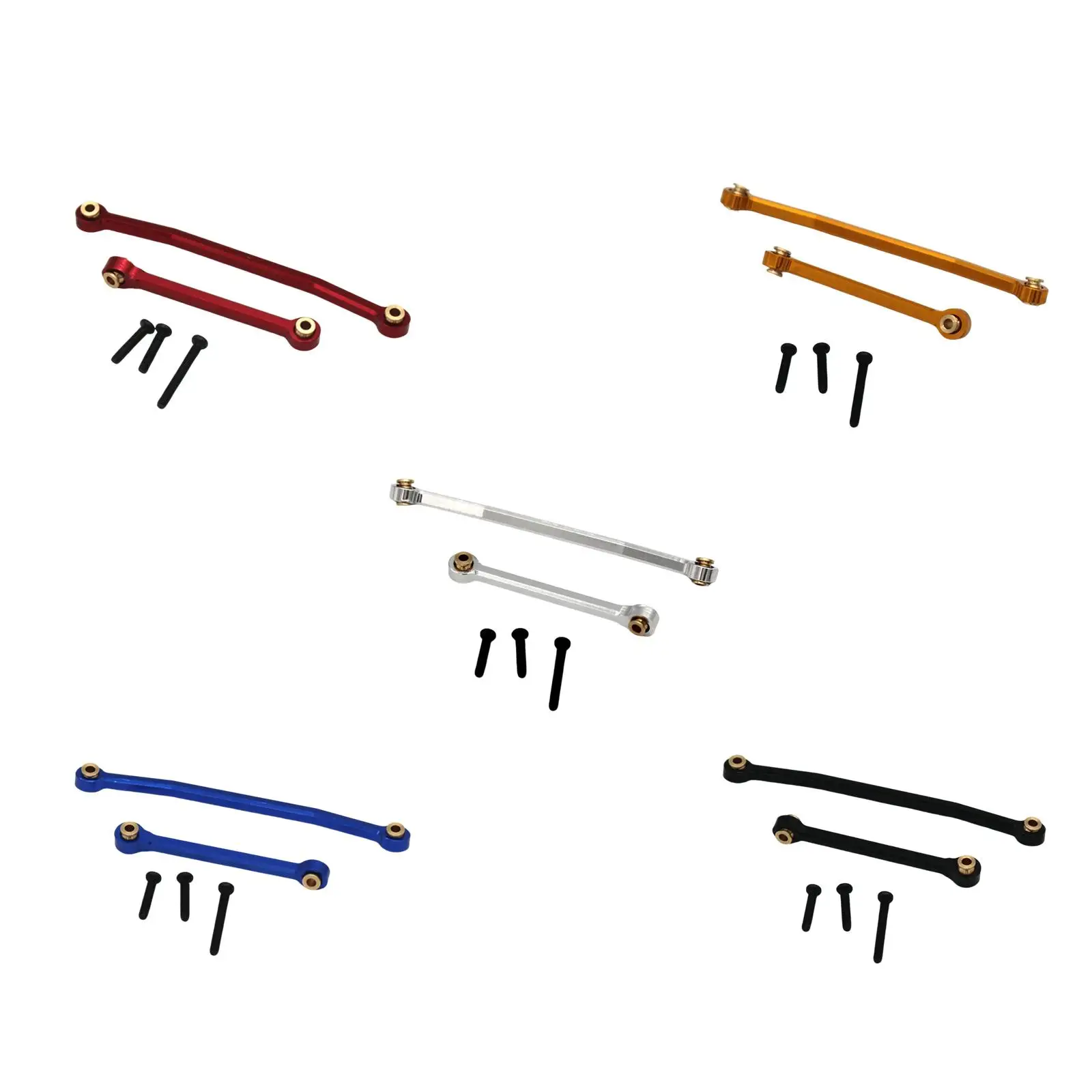 Alloy RC Car Steering Rod Tie Links Replacement for 1/24 Scale Truck Spare Parts Model