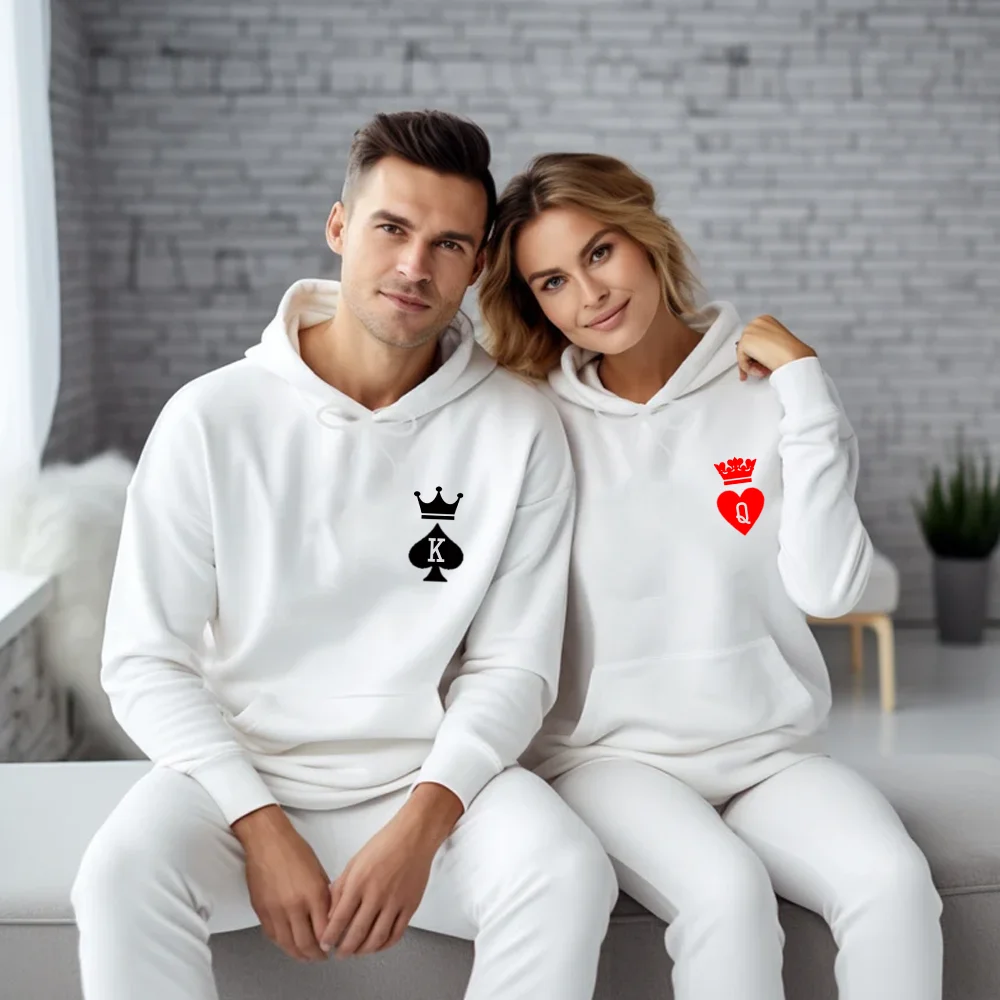 New Fashion Couple Printed Hoodie Outdoor Street High Quality Loose Sweatshirt Tops Couple Harajuku Hoodie