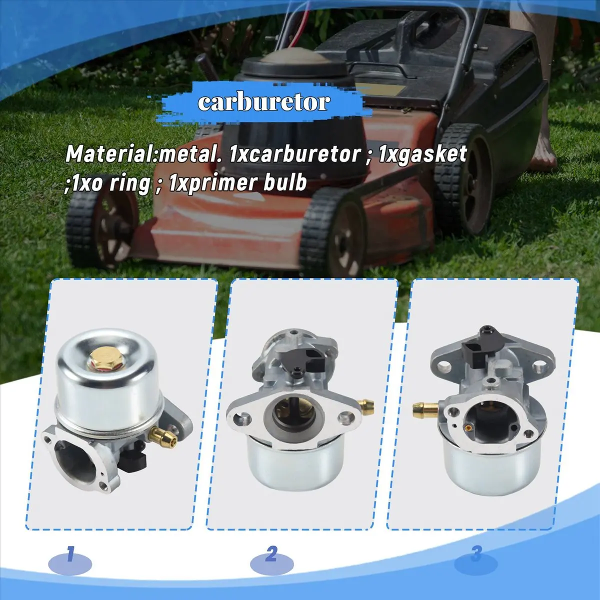 Compatible Mowers Carburetor For Engine 799868 498254 497347 497314 498170 Carb 4Hp 5Hp 6Hp 6.75Hp 6.5Hp 7Hp